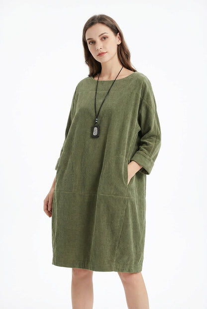 Maria Relaxed Dress - Green
