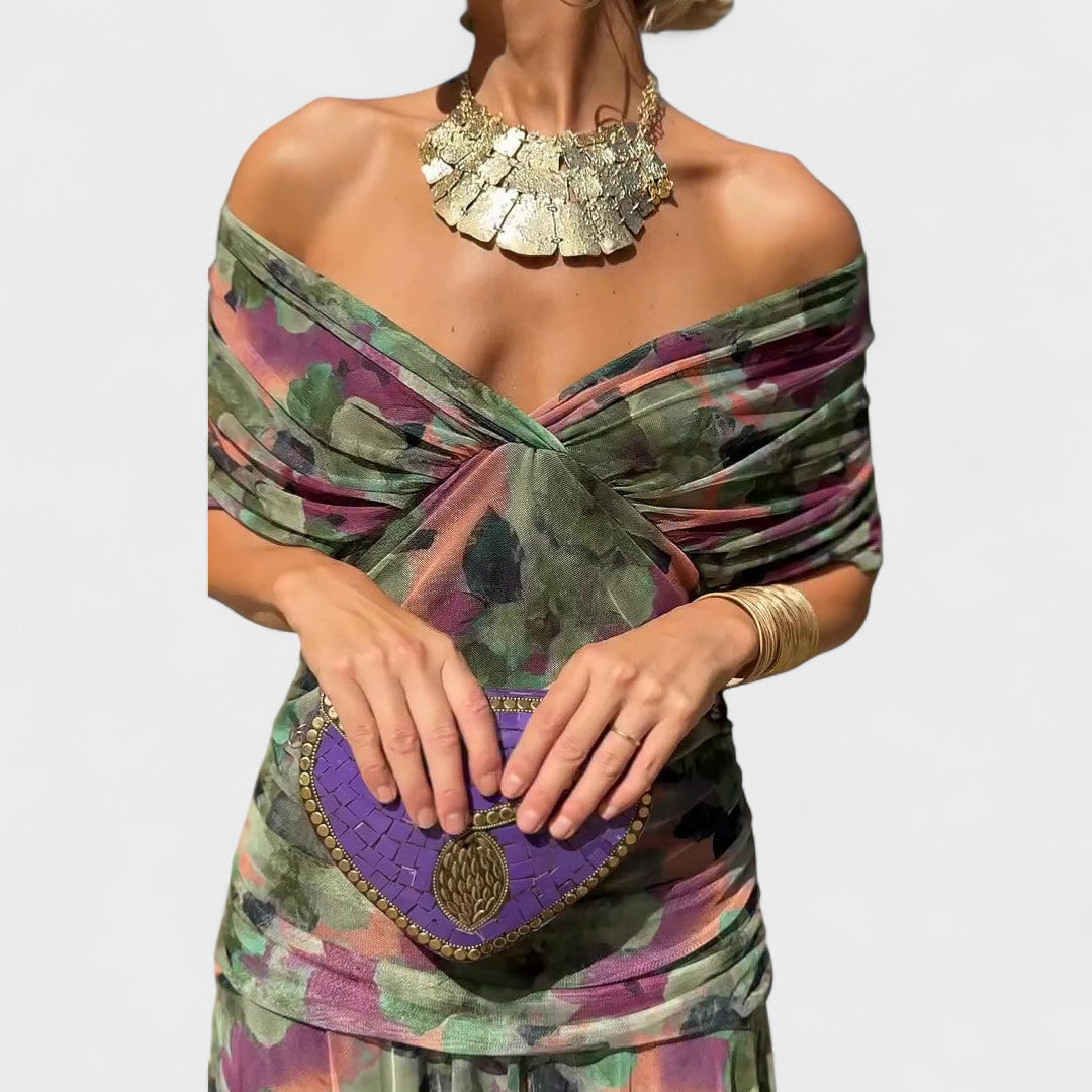 Andrea Wrap Dress | Feminine Drape, Elegant Movement