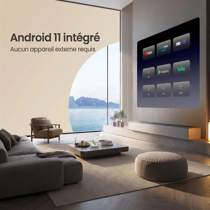 4K-kompatibel projektor - Wi-Fi og Bluetooth