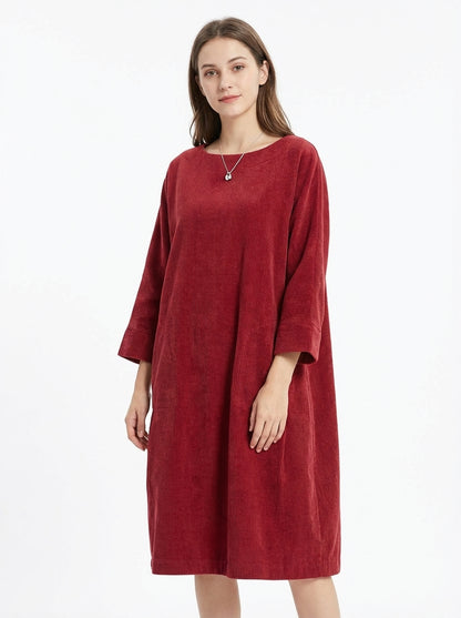 Maria Relaxed Dress - Red