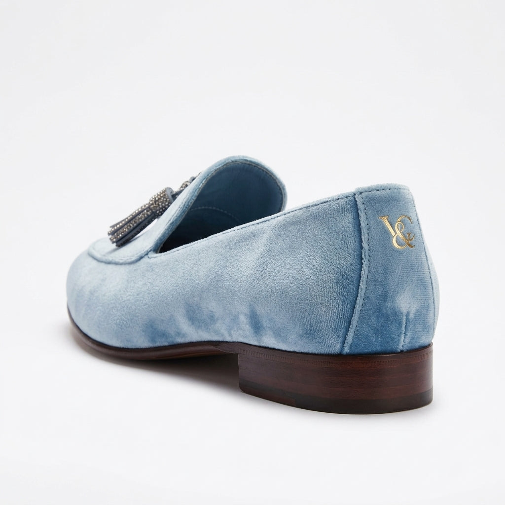 Women's Tassel Loafers - loafer back angle