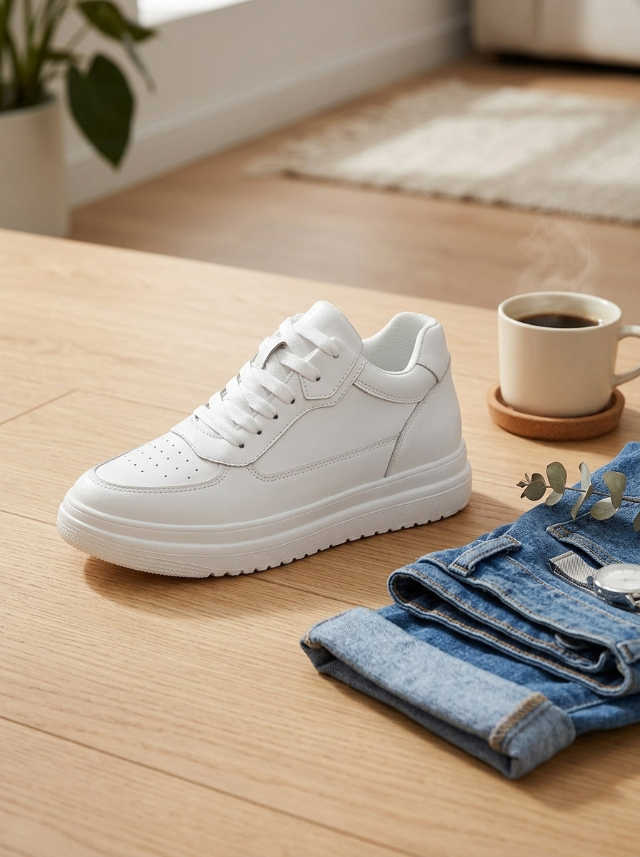 Women's Platform Sneakers White - lifestyle